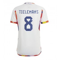 Moški Nogometni dresi Belgija Youri Tielemans #8 Gostujoči SP 2022 Kratek Rokav